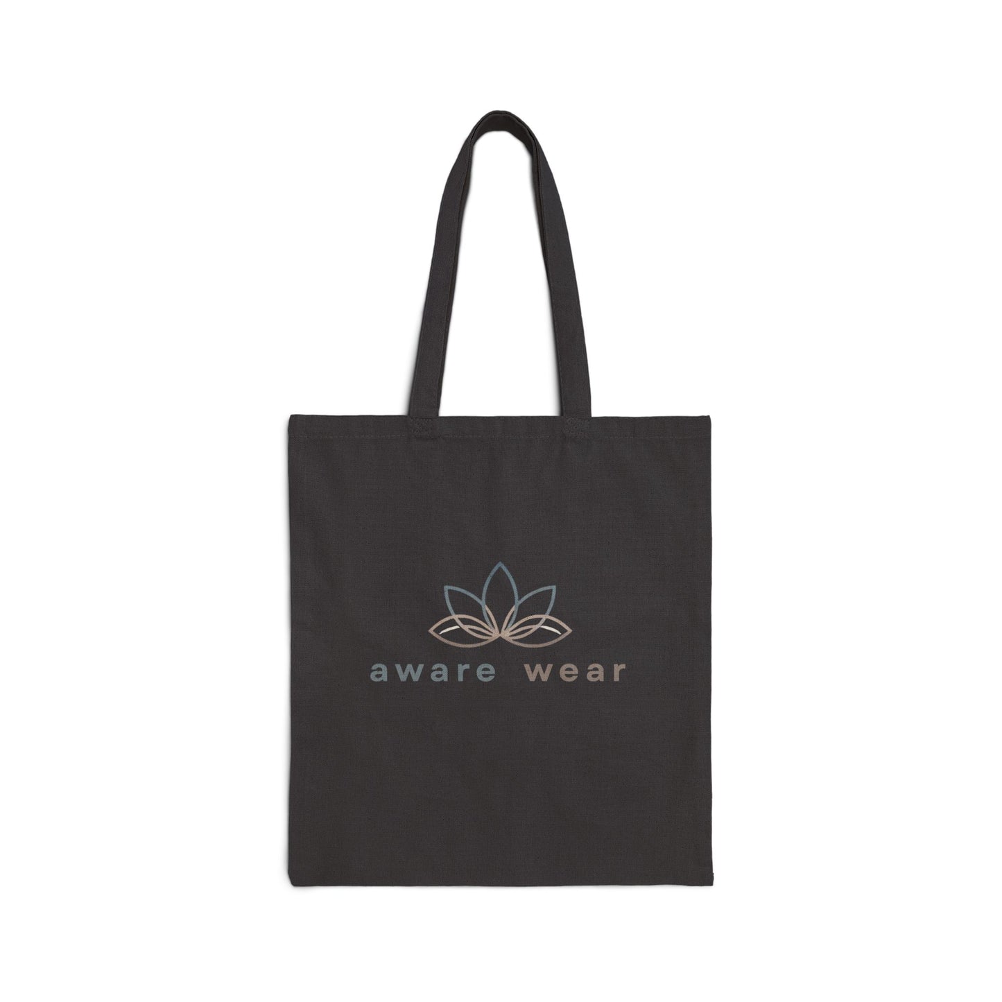I am where my breath is, Cotton Canvas Yoga accessory Tote Bag