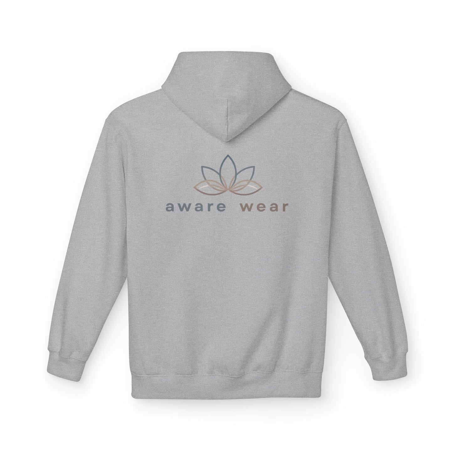 I am where my breath is, Softstyle Yoga, Meditation Fleece Hoodie
